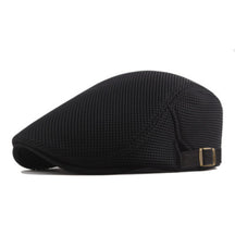 Beret : Baret Dames Zwart - Trendy Ademende Zomer Britse Baretpet voor Heren Golf in Zwart van Pantino