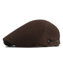 Beret : Baret Dames Zwart - Trendy Ademende Zomer Britse Baretpet voor Heren Golf in Koffie van Pantino