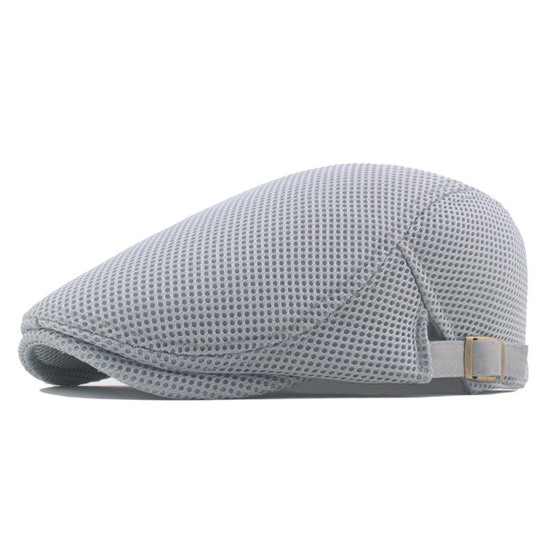 Beret : Baret Dames Zwart - Trendy Ademende Zomer Britse Baretpet voor Heren Golf in Lichtgrijs van Pantino