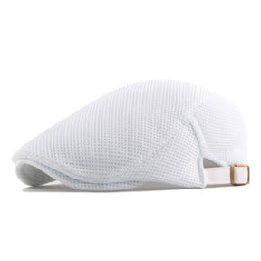 Beret : Baret Dames Zwart - Trendy Ademende Zomer Britse Baretpet voor Heren Golf in van Pantino
