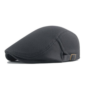 Beret : Baret Dames Zwart - Trendy Ademende Zomer Britse Baretpet voor Heren Golf in van Pantino