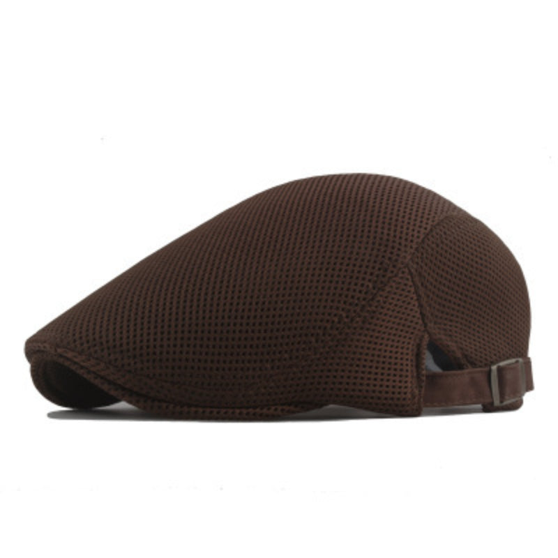 Beret : Baret Dames Zwart - Trendy Ademende Zomer Britse Baretpet voor Heren Golf in van Pantino