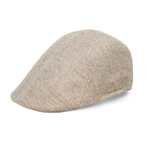 Beret : Baret Zwart - Polyester 1 St Modieuze Dunne Katoenen en Linnen Baretpet voor Middelbare Leeftijd en Ouderen Elegant in Licht kaki van Pantino