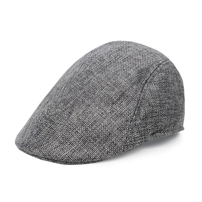 Beret : Baret Zwart - Polyester 1 St Modieuze Dunne Katoenen en Linnen Baretpet voor Middelbare Leeftijd en Ouderen Elegant in Grijs van Pantino