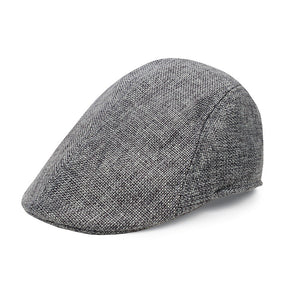 Beret : Baret Zwart - Polyester 1 St Modieuze Dunne Katoenen en Linnen Baretpet voor Middelbare Leeftijd en Ouderen Elegant in Grijs van Pantino