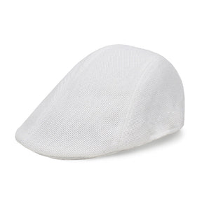 Beret : Baret Zwart - Polyester 1 St Modieuze Dunne Katoenen en Linnen Baretpet voor Middelbare Leeftijd en Ouderen Elegant in Wit van Pantino