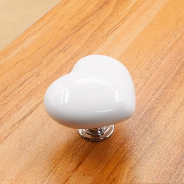home & garden : Keramische Hartknop Wit - Elegant 12mm Meubelvat - Keramiek in Wit van Pantino