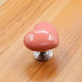 home & garden : Keramische Hartknop Wit - Elegant 12mm Meubelvat - Keramiek in Roos van Pantino