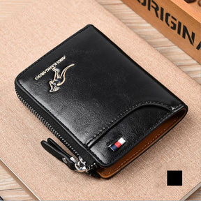 bags : Rfid Safety Wallet - Een Compacte en Veilige Portefeuille - Khaki in Zwart van Pantino