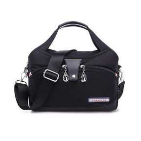 bags : Handtas Dames Grijs - MultiSafe - Waterdichte Nylon in Zwart van Pantino
