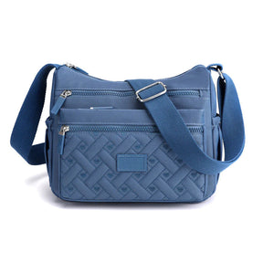 bags : Dames Schoudertas Blauw Leer - Klassiek & Luxe Design in Blauw van Pantino