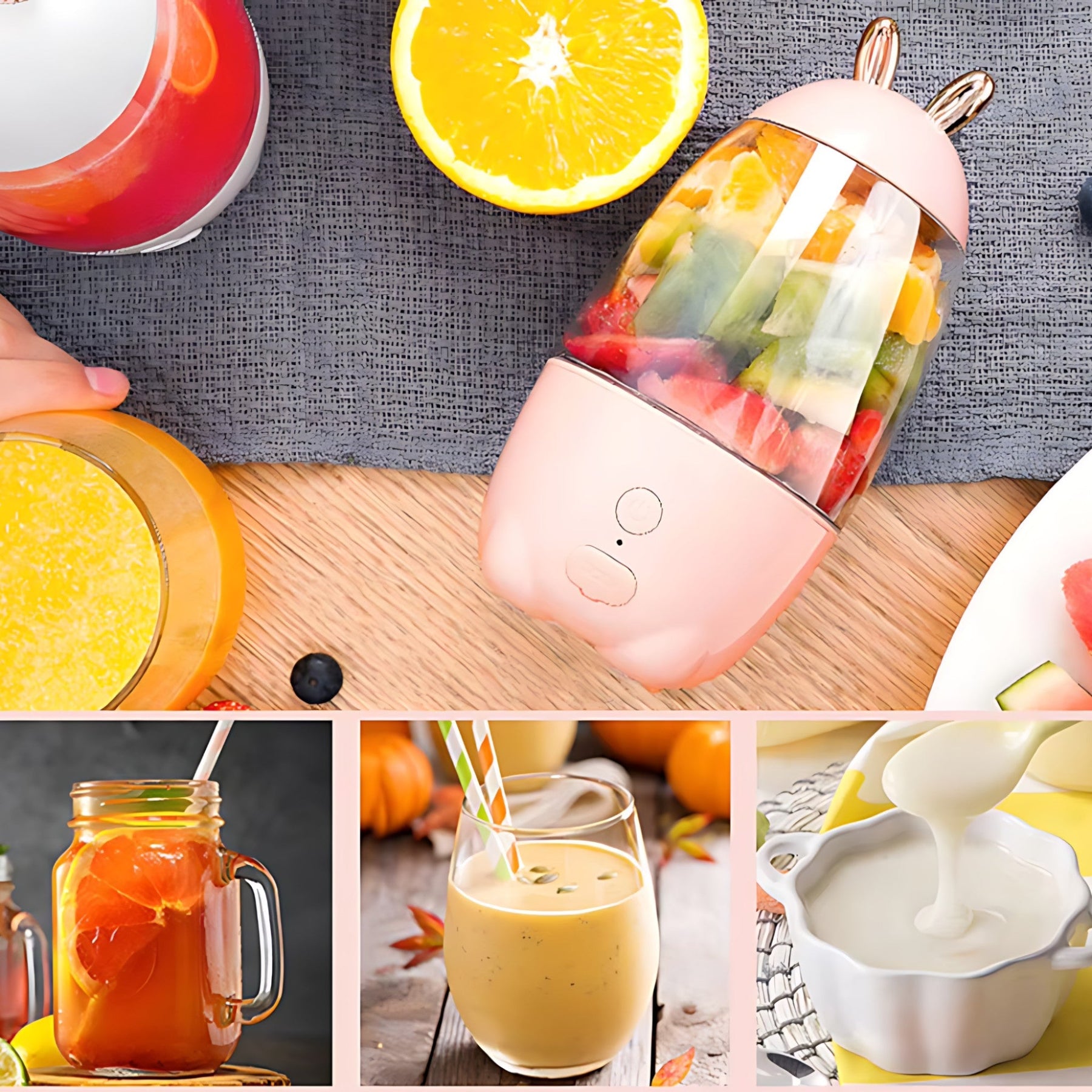 gadgets : Draagbare Juicer - USB-Blender met Batterij - Perfect voor Smoothies Onderweg in van Pantino