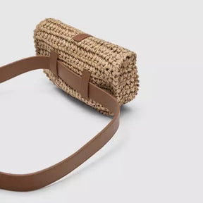 bags : Strandtas Zwart - Strandgras Geweven in van Pantino