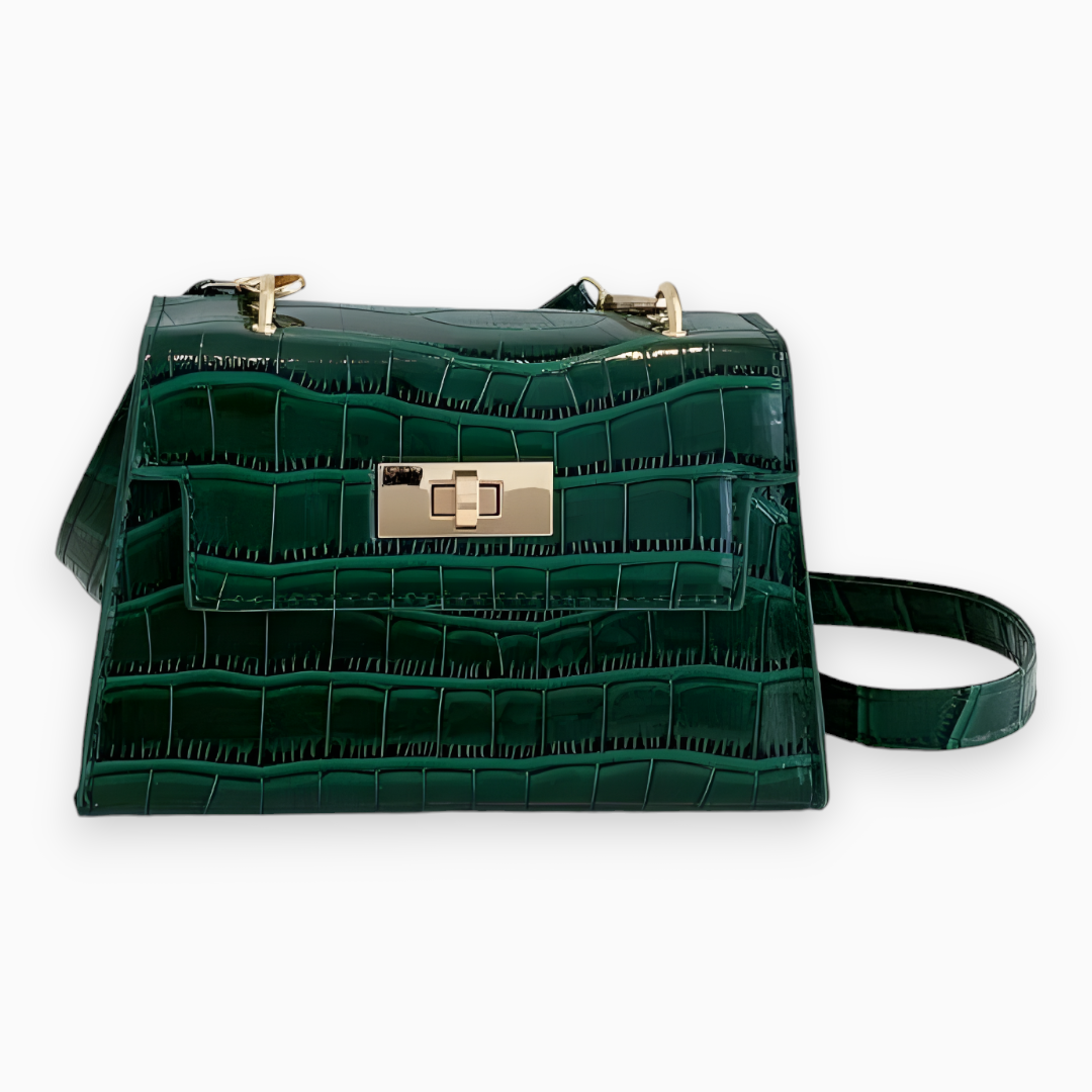 bags : Elegante Handtas Dames Zwart - Funky Veelzijdig Urban - PU-Leer in Groen van Pantino
