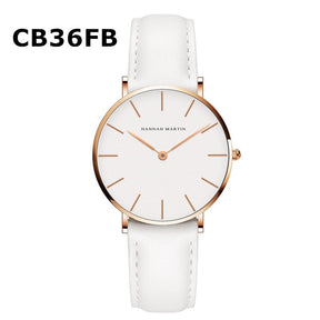 watches : Dameshorloge Hannah Martin Stile36 Zwart RVS 36mm - Elegant en Modern in van Pantino