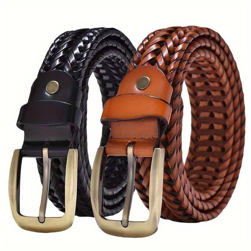 Belt : Riem Heren Zwart - Men 1 Stijlvolle Gevlochten voor Koffie Elegant in van Pantino