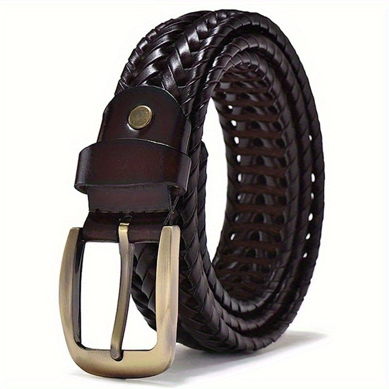 Belt : Riem Heren Zwart - Men 1 Stijlvolle Gevlochten voor Koffie Elegant in van Pantino
