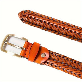 Belt : Riem Heren Zwart - Men 1 Stijlvolle Gevlochten voor Koffie Elegant in van Pantino
