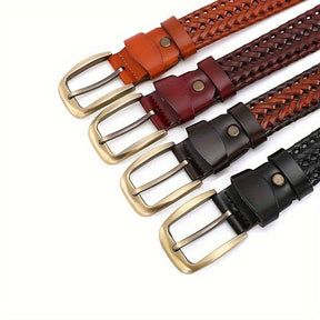 Belt : Riem Heren Zwart - Men 1 Stijlvolle Gevlochten voor Koffie Elegant in van Pantino
