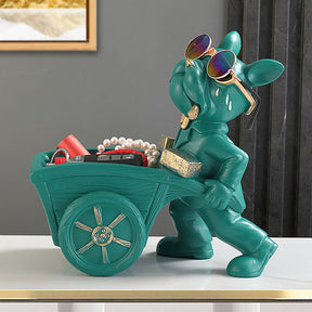 home & garden : Bulldog Opbergornament en Decoratiebakje - Groen in van Pantino