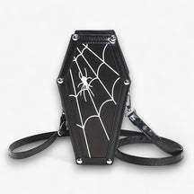 bags : Gotische Schoudertas - Trendy en Griezelig Accessoire in Noir B van Pantino