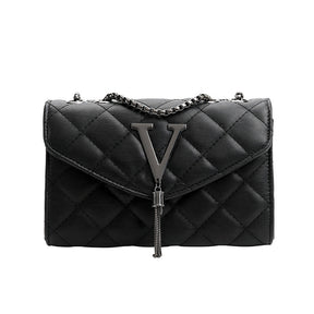 bags : Belle Handbag Leer Zwart in Black van Pantino