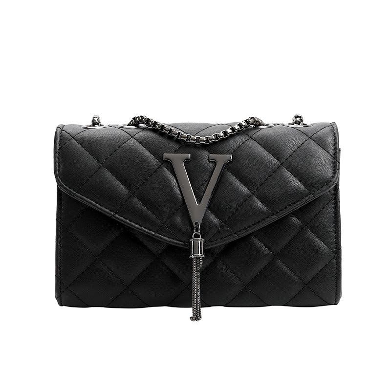 bags : Belle Handbag Leer Zwart in Black van Pantino
