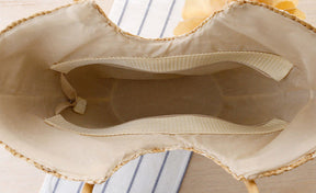 bags : Handtas van Stro - Khaki in van Pantino