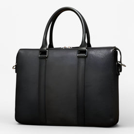 laptop bag : Leren Laptoptas met Schouderband Leer - Bruin in swart van Pantinoshop