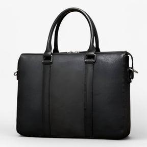 bags : Leren Laptoptas met Schouderband Leer - Bruin in van Pantino
