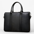 Dames Laptoptas van Echt Zwart Leer met Verstelbare Schouderriem, 15.6 inch