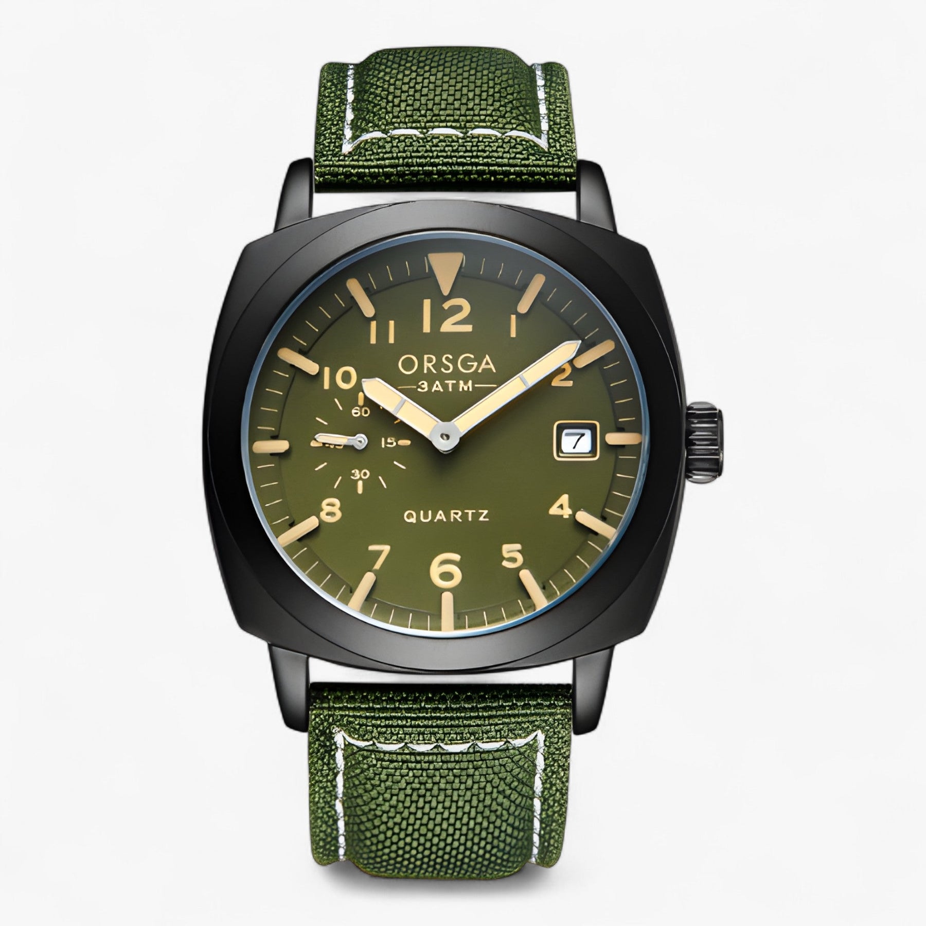 Watch : Heren Mechanisch Horloge - Waar Elegant Verbindt met Precisie in Groen van Pantino
