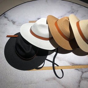 Straw Hat : Zonnehoed van Stro - Wit in van Pantino