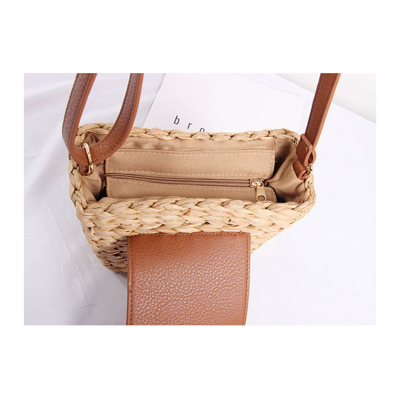 bags : Handgeweven Tassen - Khaki in van Pantino