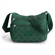 bags : Dames Schoudertas Blauw Leer - Klassiek & Luxe Design in Groen van Pantino