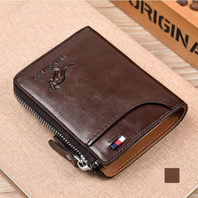 bags : Rfid Safety Wallet - Een Compacte en Veilige Portefeuille - Khaki in Bruin van Pantino
