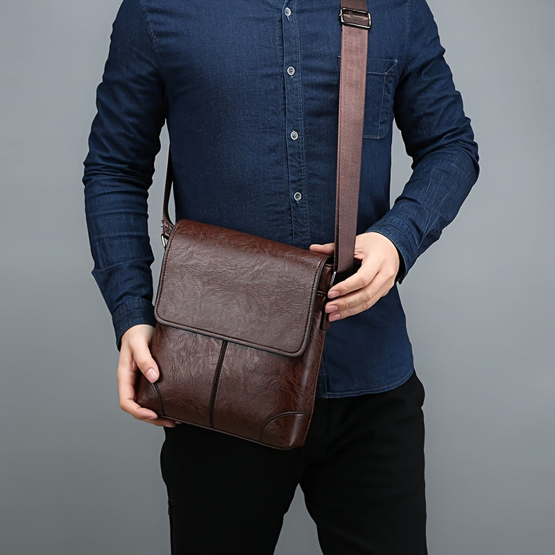bags : Crossbody Tas Heren Bruin - Herentrendy Mode Casual Schouder Casual in Bruin van Pantino