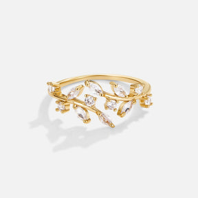 Ring : Ring Roze - 18K Kristallen Elegant in van Pantino