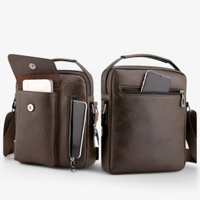 bags : Schoudertas Bruin - Luxe Leren voor Stijl en Functionaliteit in van Pantino