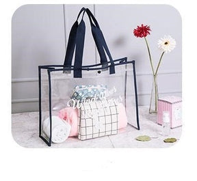 bags : Strandtas Transparant - Pvc in Blauw van Pantino