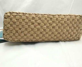 bags : Strandtas met Houten Handvat - Beach Companion - Zwart in van Pantino