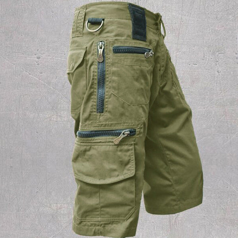 Cargo Shorts : Korte Veelzijdige Cargo - Grijs in Groen van Pantino