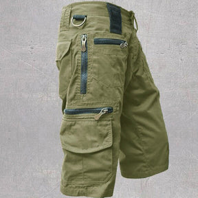 Cargo Shorts : Korte Veelzijdige Cargo - Grijs in Groen van Pantino