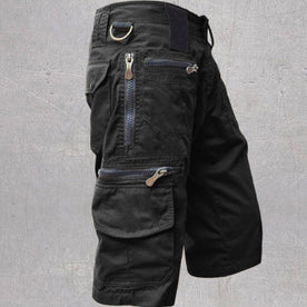 Cargo Shorts : Korte Veelzijdige Cargo - Grijs in Zwart van Pantinoshop