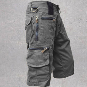 Cargo Shorts : Korte Veelzijdige Cargo - Grijs in van Pantino
