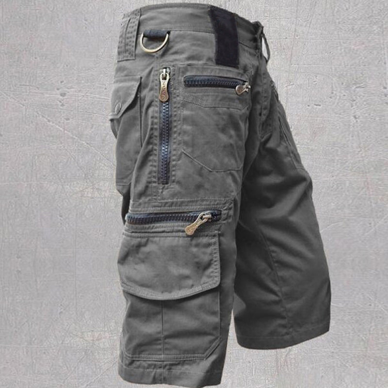 Cargo Shorts : Korte Veelzijdige Cargo - Grijs in van Pantino