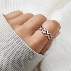 Ring : Dochter Ring - Speciaal Cadeau Moederliefde - Verstelbaar Zilver in van Pantino