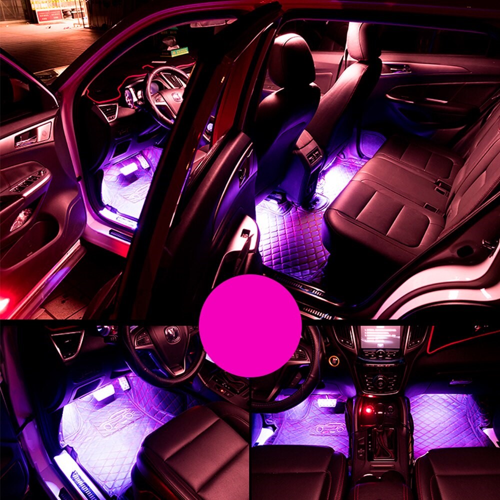 gadgets : LED Sfeerverlichting Auto - USB Voetenruimte Ambient - LED in van Pantino
