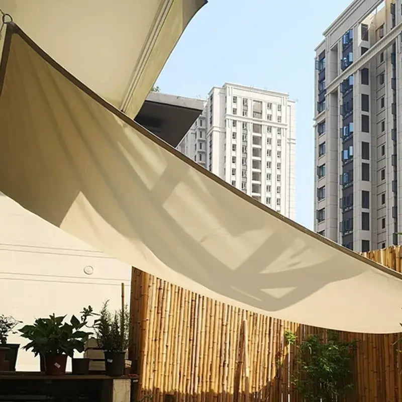 outdoor equipment : Schaduwdoek Waterdicht Beige 3x3m - Polyester Zonwering voor Tuin & Terras in van Pantino