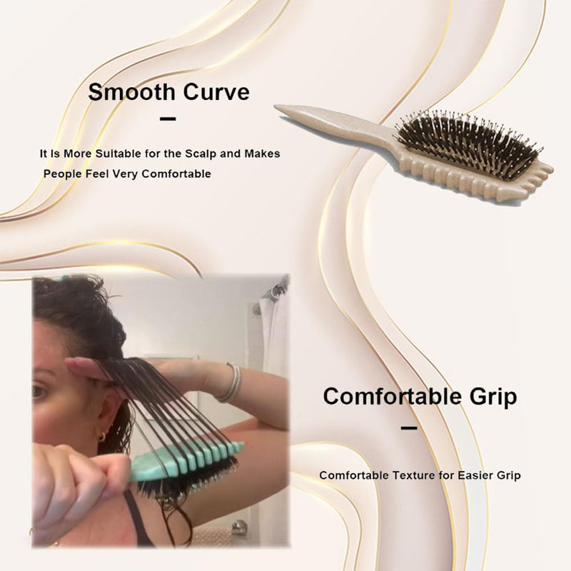 Hair Brush : Stylingborstel voor krullend haar - Bounce Curl Define, groen, voor definitie en volume in van Pantino